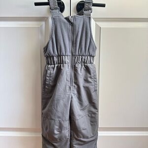 Slalom Gray Snow Bib Snow Pants Kids Toddler size 2T